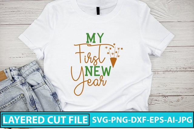 My First New Year SVG Cut File SVG Syaman 