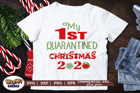 My first quarantined christmas svg, Christmas svg, Dxf, Png SVG Wowsvgstudio 