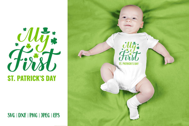 My first St. Patricks Day. Baby 1st Patricks Day SVG LaBelezoka 
