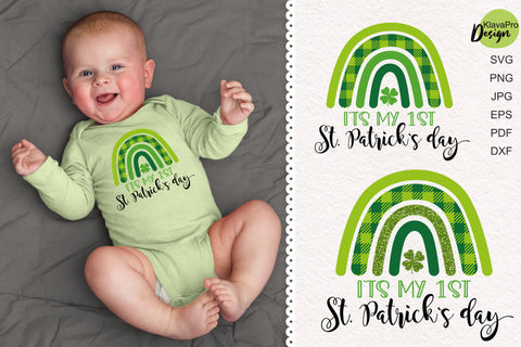 My First St Patricks Day, Baby 1st St Patricks SVG and sublimation design SVG Klava P 