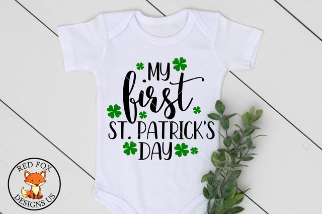 My First St Patricks Day | Baby's First | SVG PNG DXF Files SVG RedFoxDesignsUS 