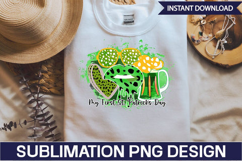 My First St. Patrick's Day Sublimation SVGs,Quotes and Sayings,Food & Drink,On Sale, Print & Cut SVG DesignPlante 503 