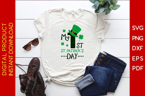 My First St Patrick's Day SVG PNG PDF Cut File SVG Creativedesigntee 