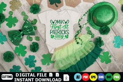 My First St. Patricks Day SVG Shahin alam 