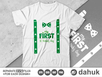 My First St. Patrick's Day svg, St. Patrick's Day svg, Saint patrick's Day svg, Unicorn svg, Shamrock svg, Funny patrick's day svg, svg SVG dahukdesign 