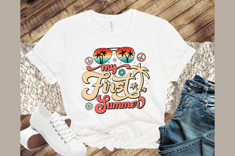 My First Summer Retro PNG SVG designartist 
