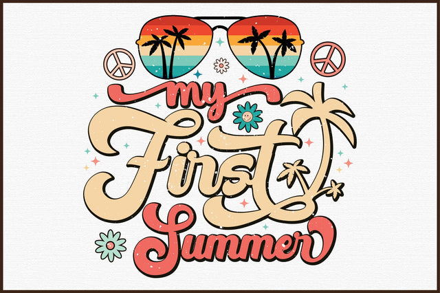 My First Summer Retro PNG SVG designartist 