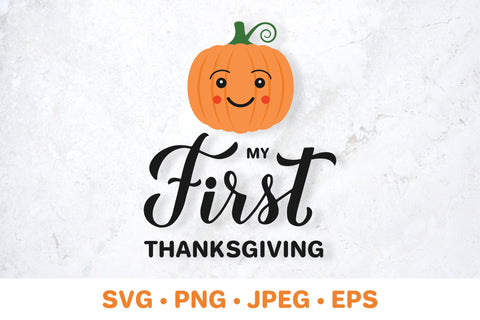 My First Thanksgiving. Baby 1st Thanksgiving SVG SVG LaBelezoka 