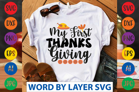 My First Thanksgiving SVG CUT FILE SVG Rafiqul20606 