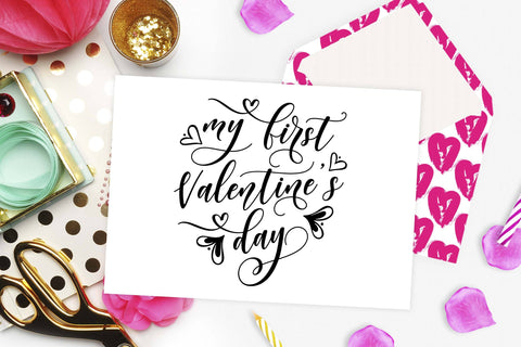 My first Valentines day Cut file SVG TheBlackCatPrints 