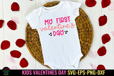 My First Valentines Day I Kids Valentines SVG I Baby SVG SVG Happy Printables Club 
