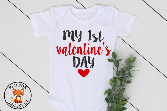 My First Valentine's Day, svg png dxf cut file, Heart file SVG RedFoxDesignsUS 