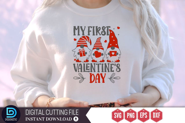 My first valentine's day SVG SVG DESIGNISTIC 