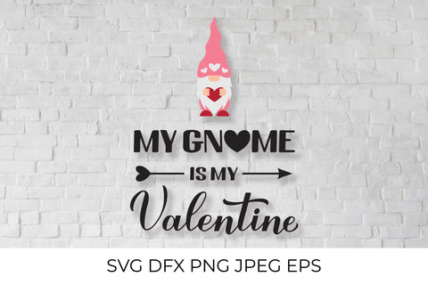 My Gnome is my Valentine SVG SVG LaBelezoka 