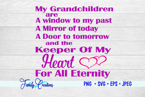 My Grandchildren SVG Family Creations 