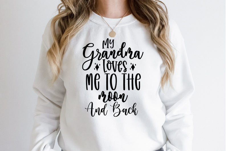 My Grandma Loves Me To The Moon and Back svg - So Fontsy