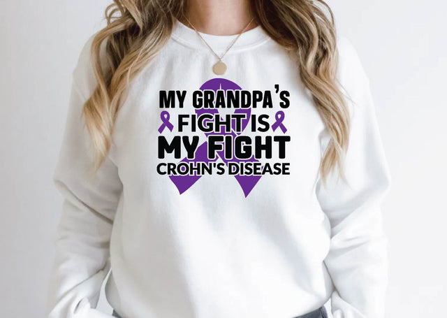 my grandpa's fight is my fight crohn's disease SVG Design SVG farhad farhad 