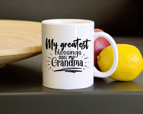 My Greatest Blessings Call Me Grandma SVG, 4 Designs, Grandma Quotes SVG, Grandma Sayings SVG, Grandma Shirt SVG SVG HappyDesignStudio 