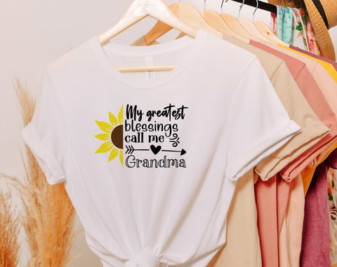 My Greatest Blessings Call Me Grandma SVG, 4 Designs, Grandma Quotes SVG, Grandma Sayings SVG, Grandma Shirt SVG SVG HappyDesignStudio 