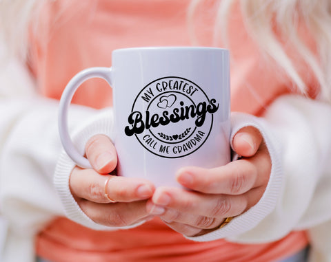 My Greatest Blessings Call Me Grandma SVG, 4 Designs, Grandma Quotes SVG, Grandma Sayings SVG, Grandma Shirt SVG SVG HappyDesignStudio 