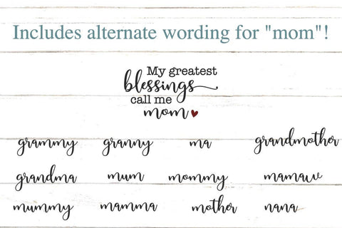 My greatest blessings SVG Designs by Jolein 