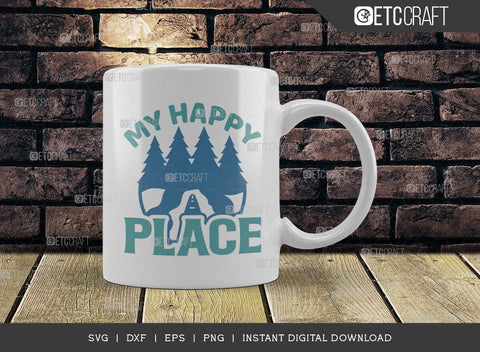 My Happy Place SVG Cut File, Kayak Svg, Kayak Life Svg, Canoe Svg, Kayak Saying Svg, Lake Quotes, TG 00651 SVG ETC Craft 