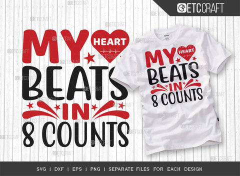My Heart Beats In 8 Counts SVG Bundle, Cheerleading Svg, Cheer Svg, Cheer Life Svg, Cheer Team Svg, Cheer Quotes, ETC T00169 SVG ETC Craft 
