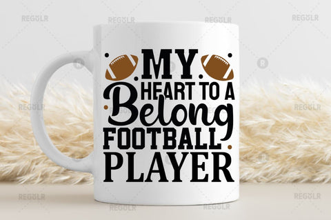 My heart belong to a football player SVG SVG Regulrcrative 