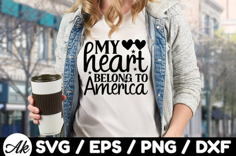 My heart belong to America svg SVG akazaddesign 