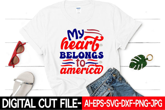 My Heart Belongs To America SVG Blessedprint 