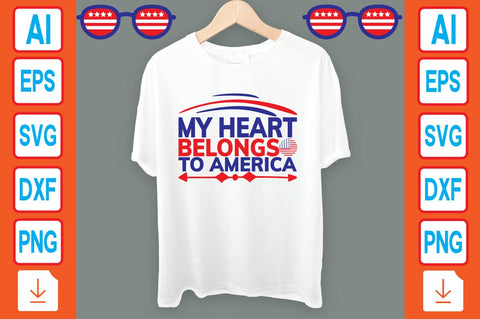 My Heart Belongs to America SVG Craftlabsvg24 
