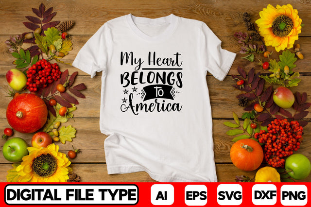 My Heart Belongs to America SVG CraftlabSvg29 