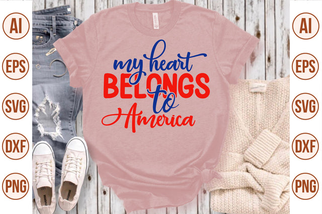 my heart belongs to america svg SVG nirmal108roy 
