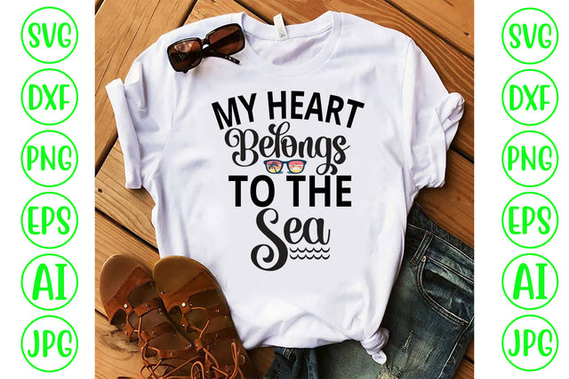 My Heart Belongs To The Sea SVG Cut File SVG Syaman 