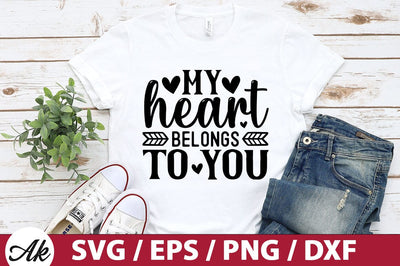 My heart belongs to you SVG SVG akazaddesign 
