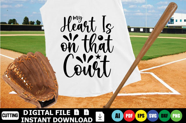 My Heart Is On That Court SVG Shahin alam 