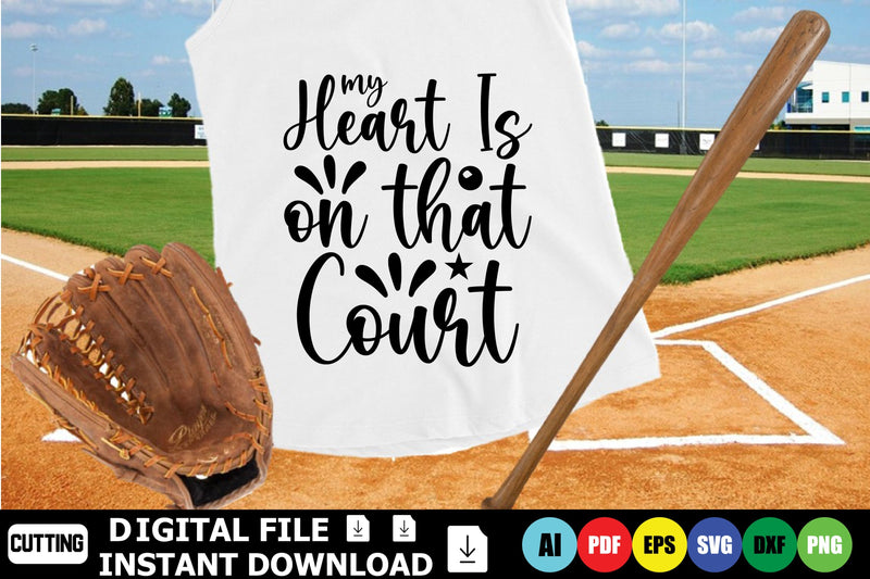 My Heart Is On That Court SVG Shahin alam 