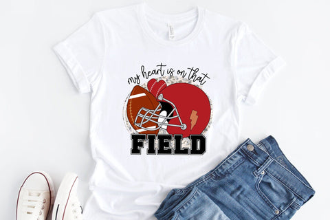 My Heart is on That Field PNG Sublimation Sublimation CraftLabSVG 