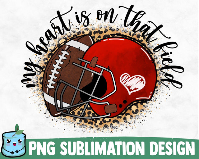 My Heart Is On That Field Sublimation Design Sublimation MintyMarshmallows 