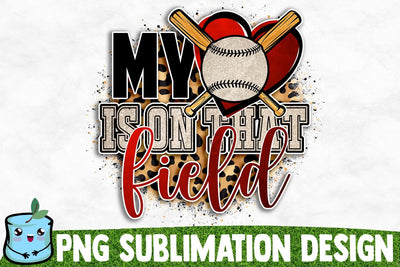 My Heart Is On That Field Sublimation Design Sublimation MintyMarshmallows 