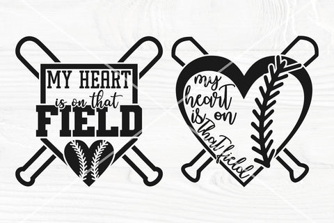 My Heart Is On That Field SVG, Baseball SVG Bundle, Sports Mom Shirt SVG TonisArtStudio 