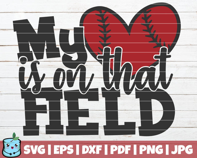 My Heart Is On That Field SVG MintyMarshmallows 
