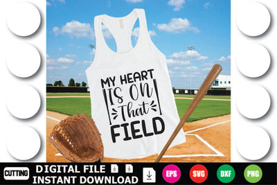My Heart Is On That Field SVG Shahin alam 
