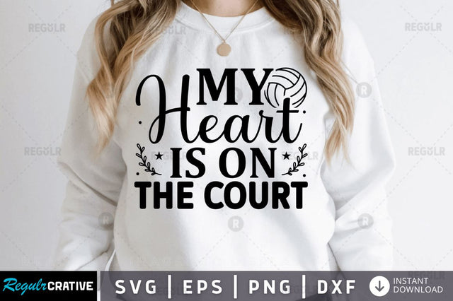 My heart is on the court SVG SVG Regulrcrative 