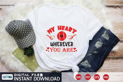 my heart is wherever you are svg SVG designer krishna 