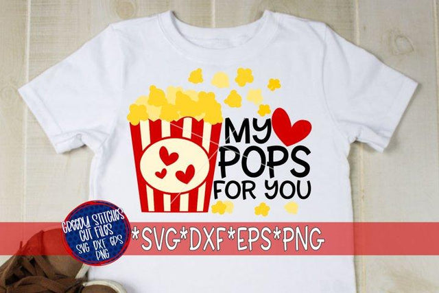 My Heart Pops For You SVG DXF EPS PNG-Valentine's SVG SVG Greedy Stitches 