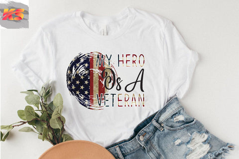 My Hero Is A Veteran Sublimation SVGista 