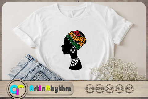 My History Is Strong SVG, Black History Month SVG, African Woman SVG SVG Artinrhythm shop 