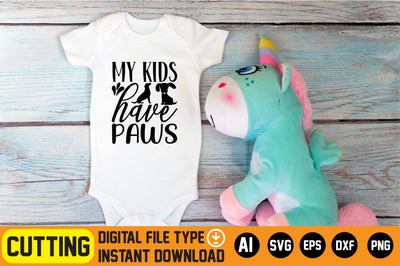 My Kids Have Paws SVG CraftlabSvg29 