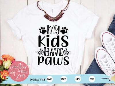 my kids have paws SVG md faruk hossain 